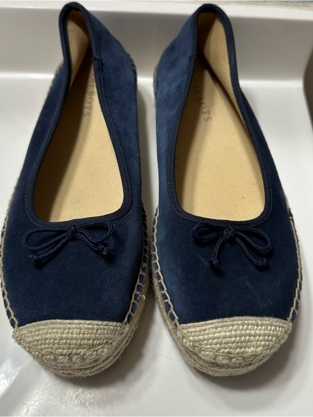 Talbots Women’s Navy Espadrille Ballet platforms